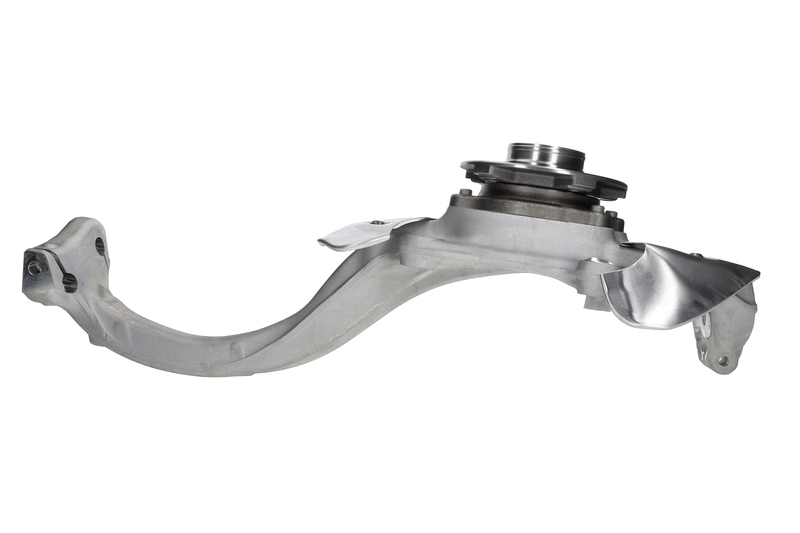 Steering knuckle set, suspension