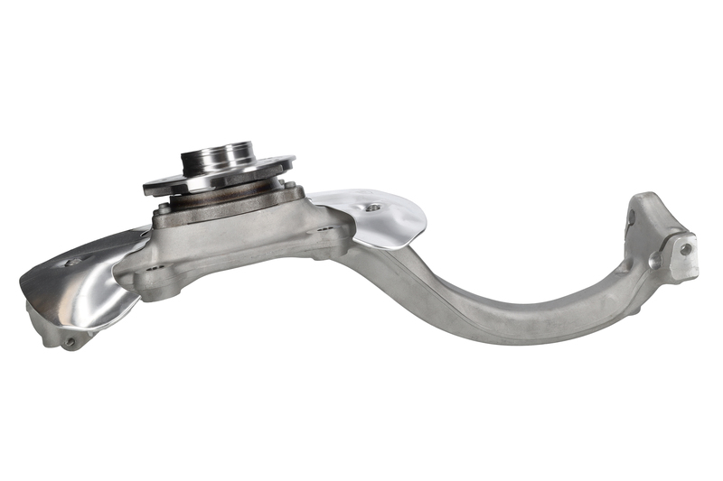 Steering knuckle set, suspension