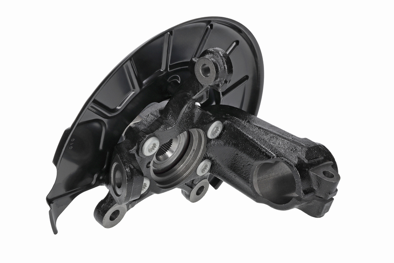 Steering knuckle set, suspension