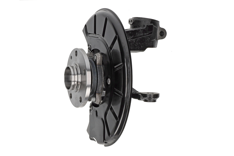 Steering knuckle set, suspension