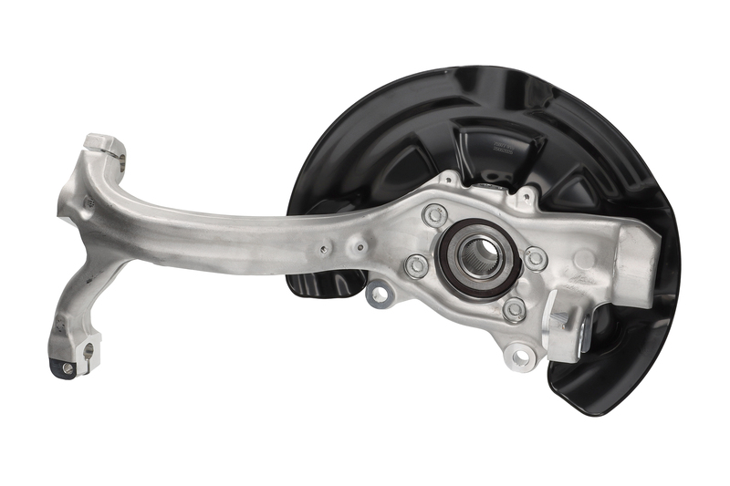 Steering knuckle set, suspension