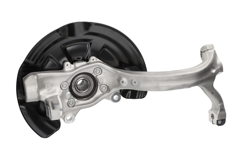 Steering knuckle set, suspension