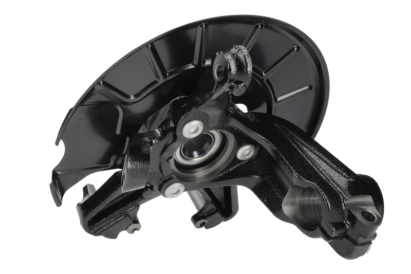 Steering knuckle set, suspension