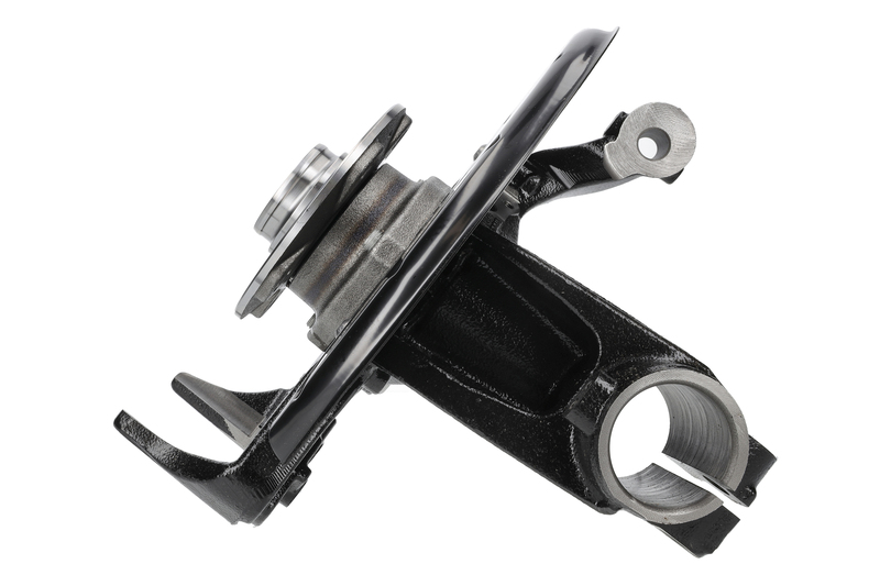Steering knuckle set, suspension