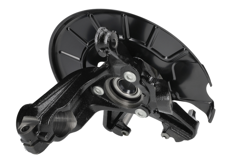 Steering knuckle set, suspension