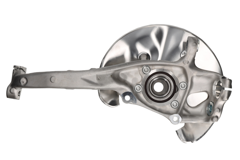Steering knuckle set, suspension