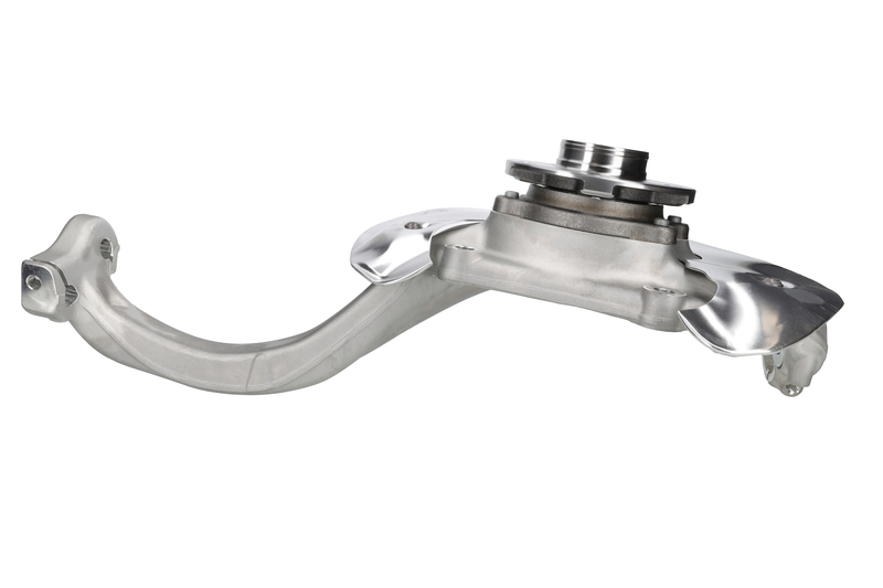 Steering knuckle set, suspension