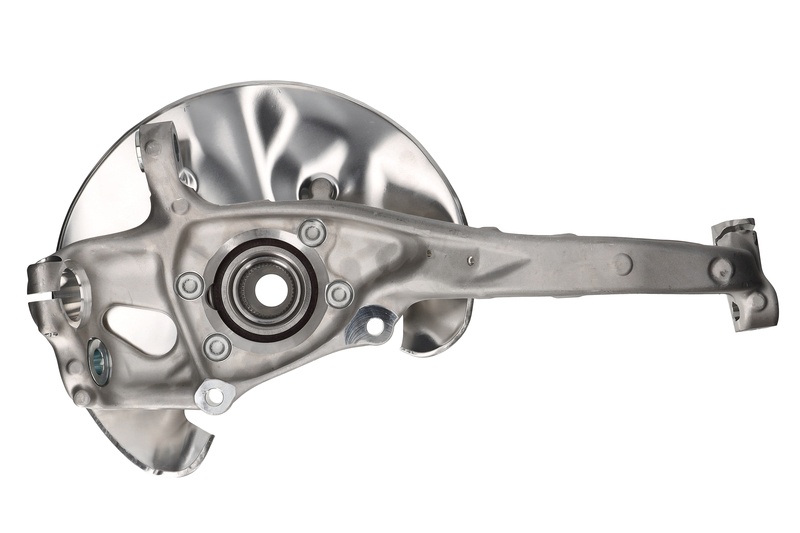 Steering knuckle set, suspension