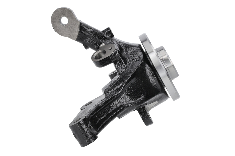 Steering knuckle set, suspension