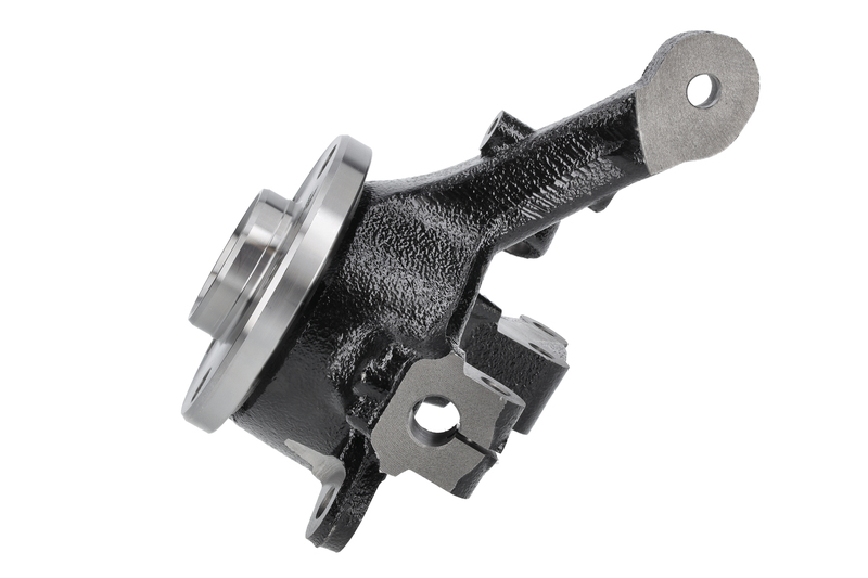 Steering knuckle set, suspension