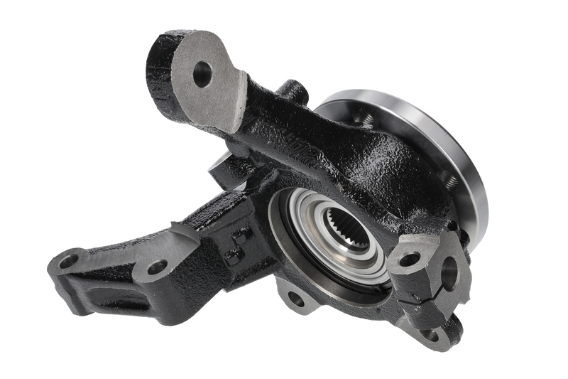 Steering knuckle set, suspension