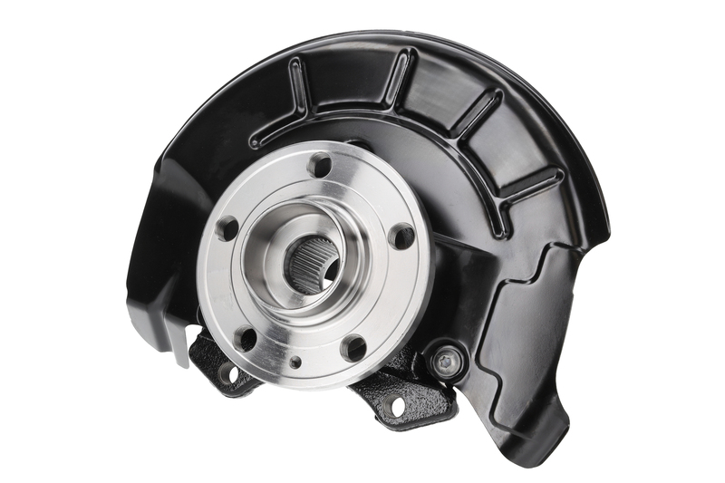 Steering knuckle set, suspension