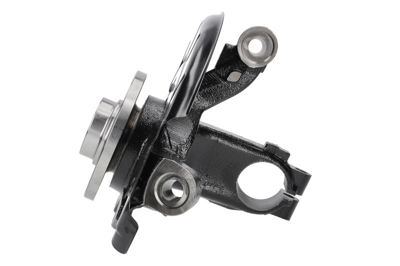 Steering knuckle set, suspension