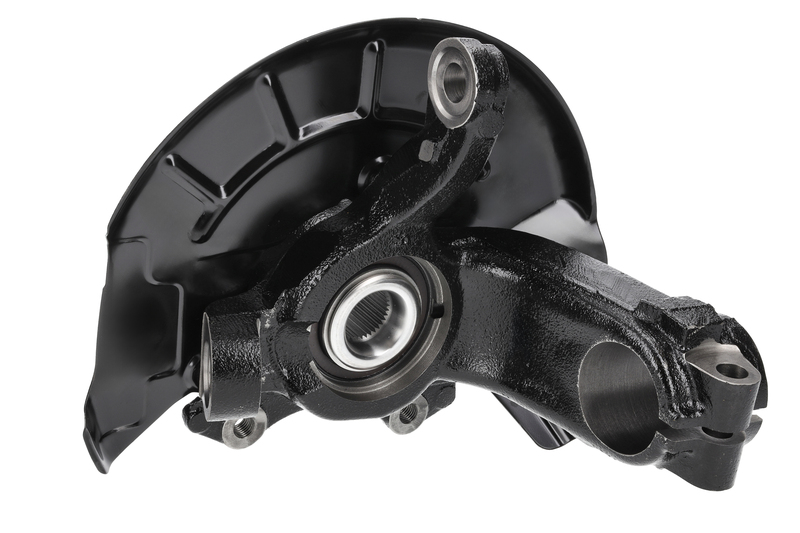 Steering knuckle set, suspension