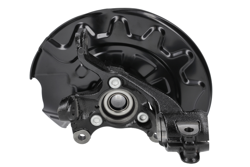 Steering knuckle set, suspension