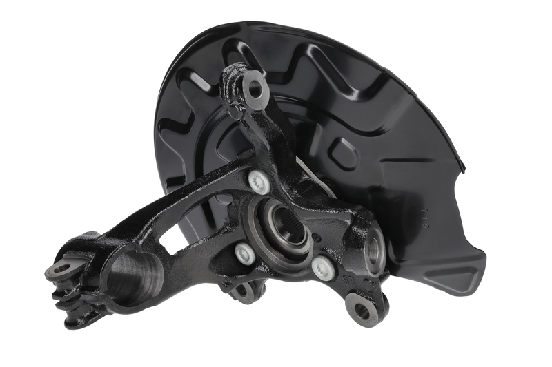 Steering knuckle set, suspension