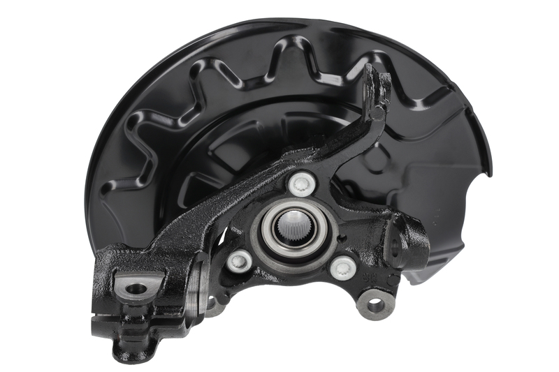 Steering knuckle set, suspension