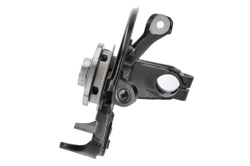 Steering knuckle set, suspension
