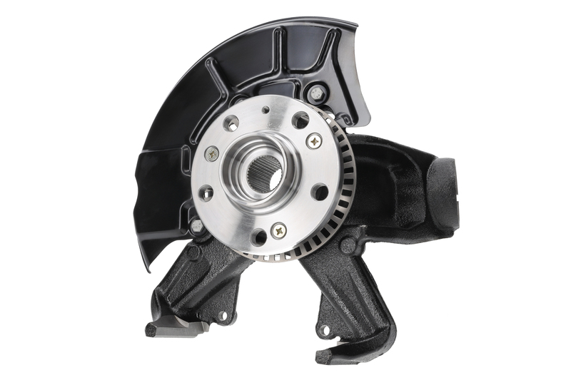 Steering knuckle set, suspension