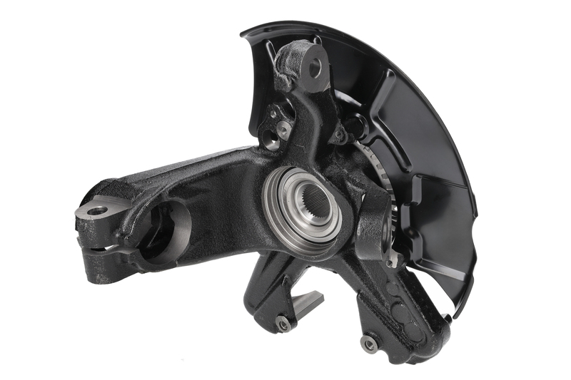 Steering knuckle set, suspension