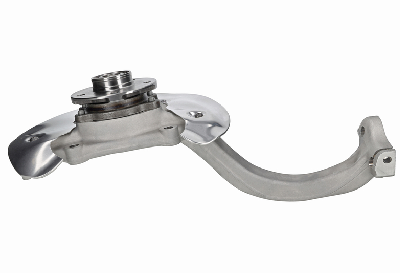 Steering knuckle set, suspension