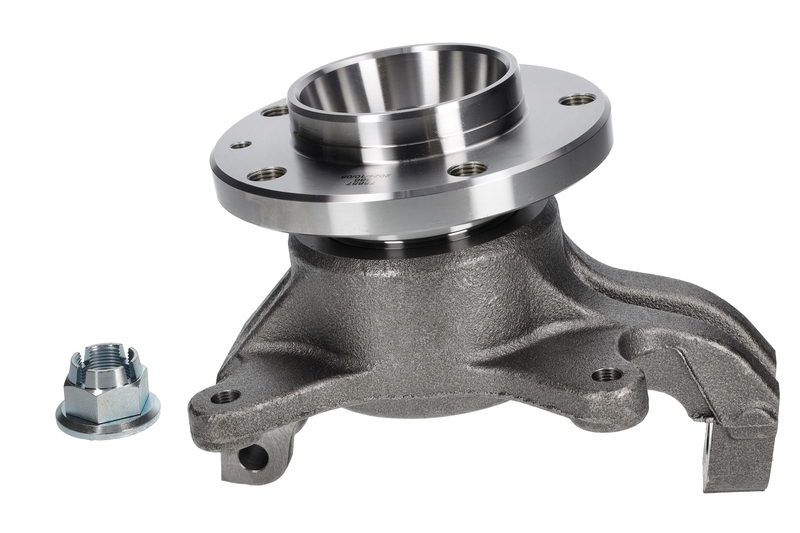 Steering knuckle set, suspension