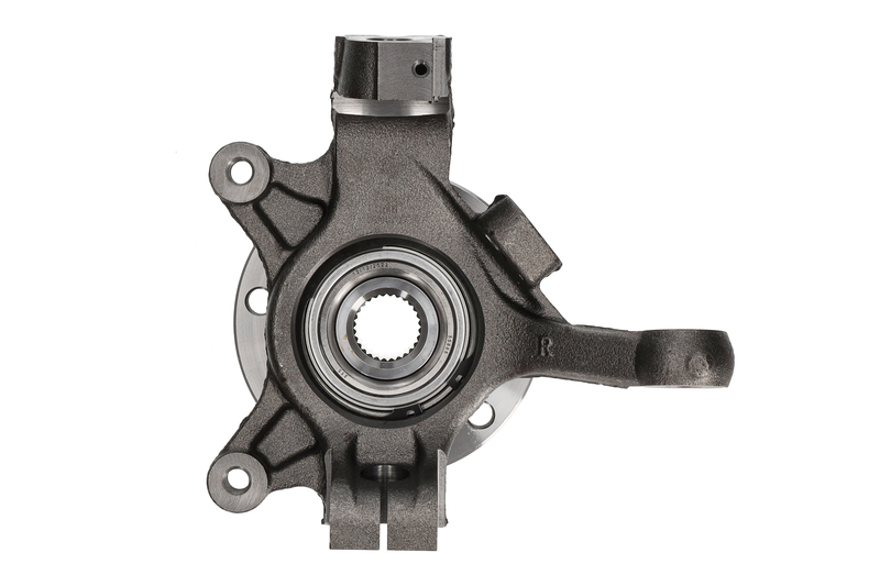 Steering knuckle set, suspension