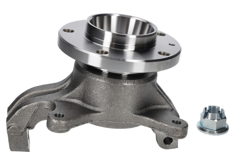Steering knuckle set, suspension