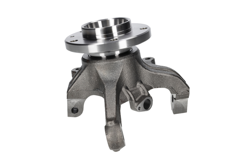 Steering knuckle set, suspension