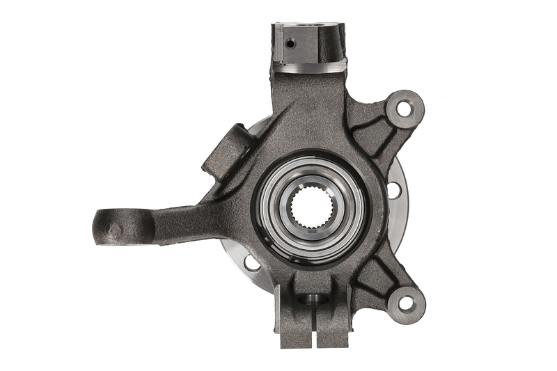 Steering knuckle set, suspension