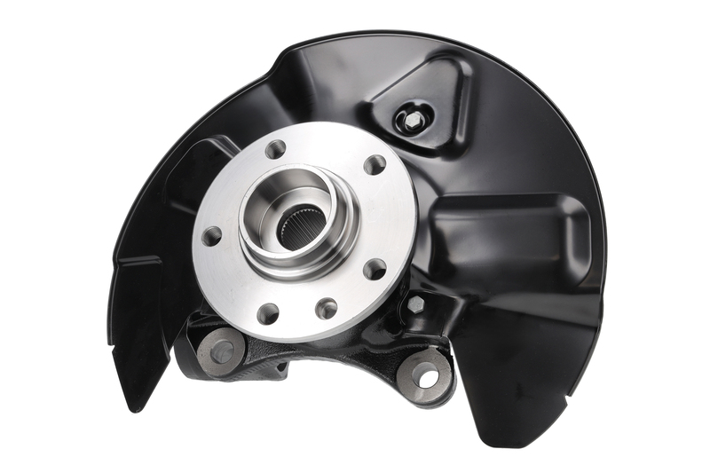 Steering knuckle set, suspension