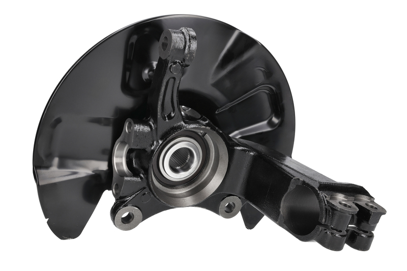 Steering knuckle set, suspension