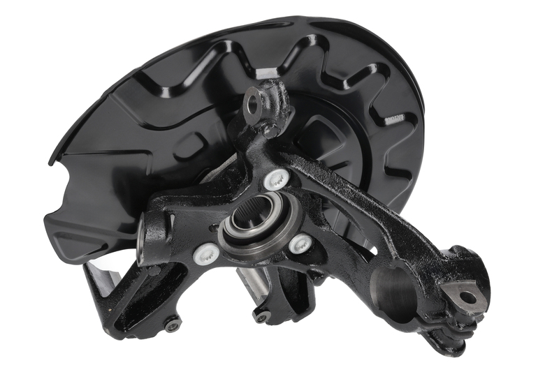 Steering knuckle set, suspension