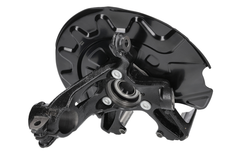 Steering knuckle set, suspension