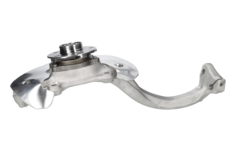 Steering knuckle set, suspension