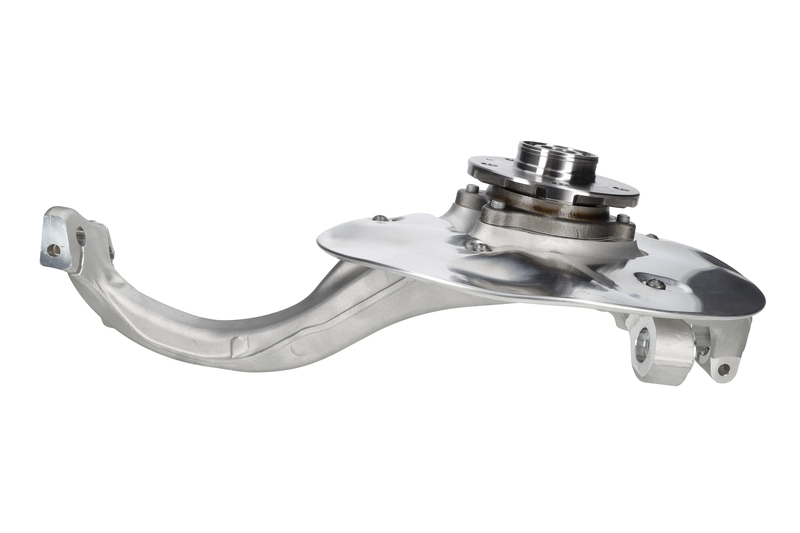 Steering knuckle set, suspension