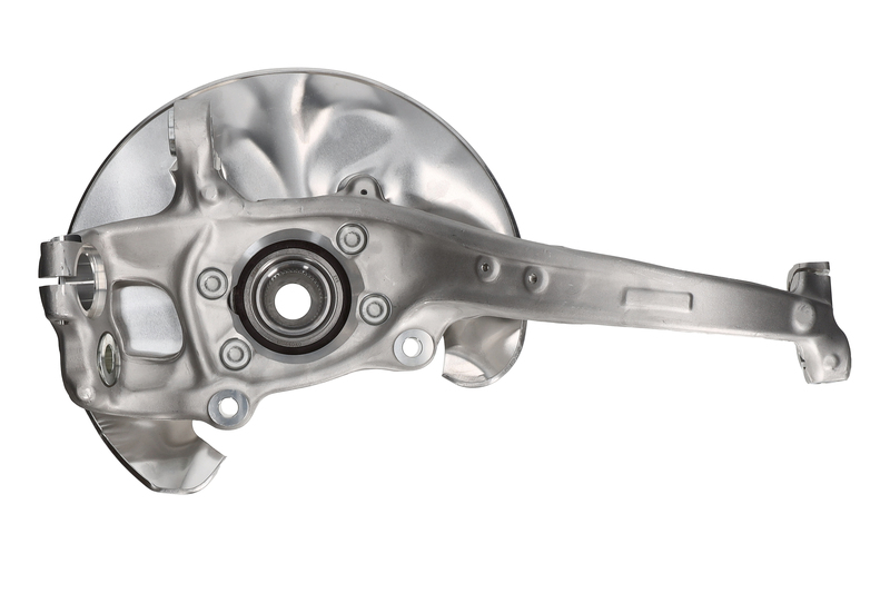 Steering knuckle set, suspension