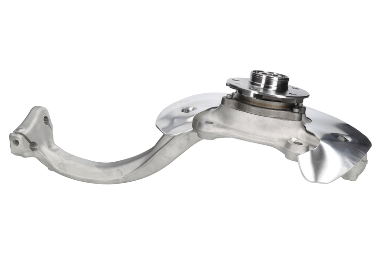 Steering knuckle set, suspension