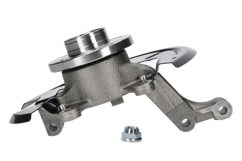 Steering knuckle set, suspension