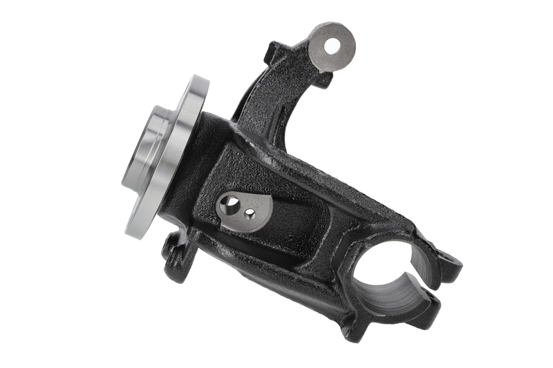 Steering knuckle set, suspension