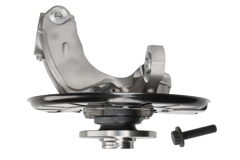 Steering knuckle set, suspension