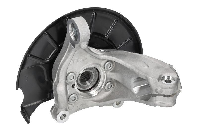 Steering knuckle set, suspension