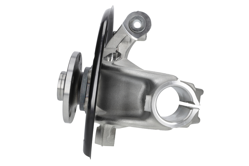 Steering knuckle set, suspension