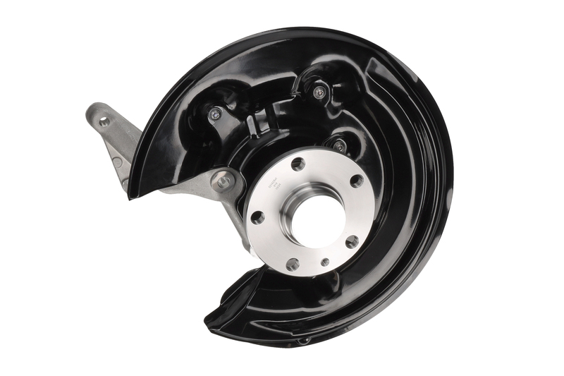 Steering knuckle set, suspension