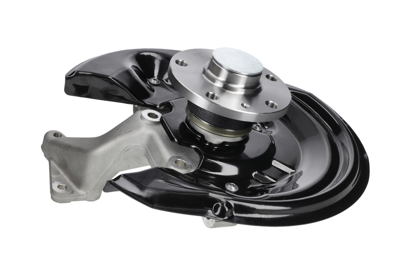 Steering knuckle set, suspension