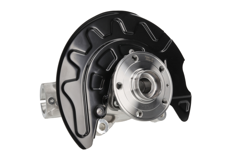 Steering knuckle set, suspension