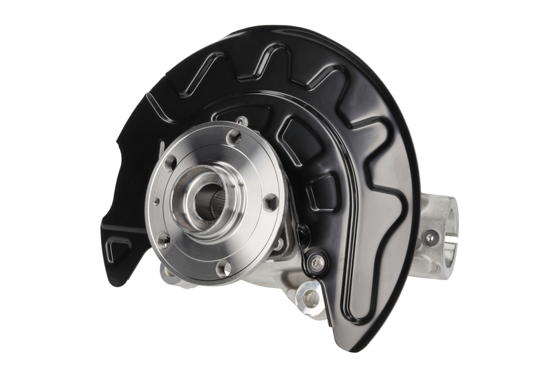 Steering knuckle set, suspension