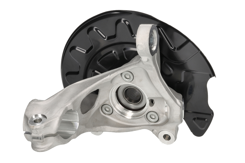 Steering knuckle set, suspension