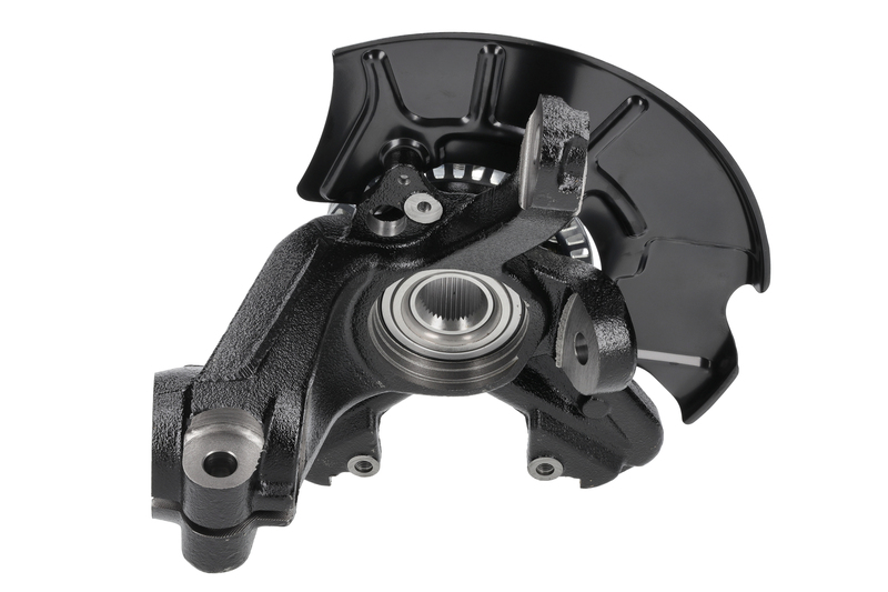 Steering knuckle set, suspension