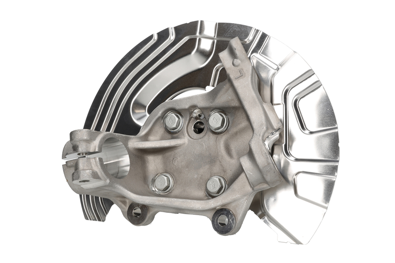Steering knuckle set, suspension